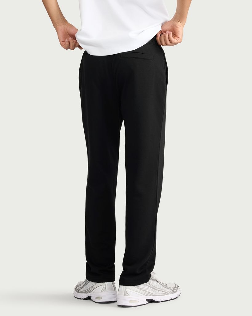 F&F Active EVERYHOUR Cotton Rich Open Hem Joggers in Black thumbnail 2