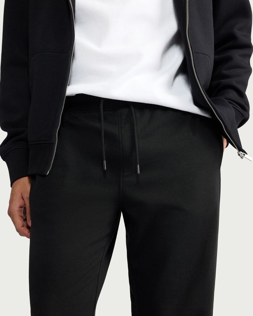 F&F Active EVERYHOUR Cotton Rich Open Hem Joggers in Black thumbnail 3