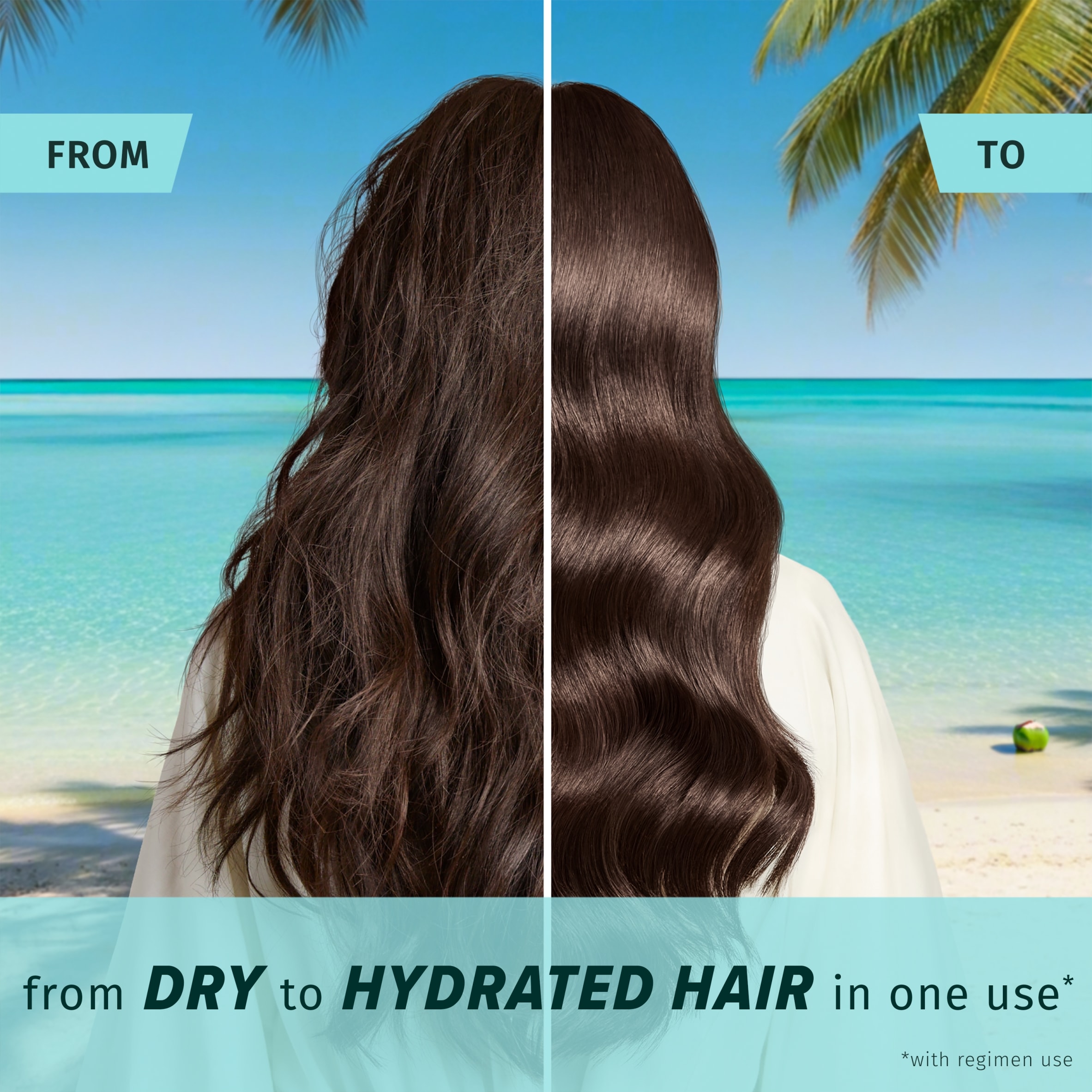 Herbal Essences Fiji Magic Serum Rich Hydration no sticky feel with coconut Oil 95ml thumbnail 3