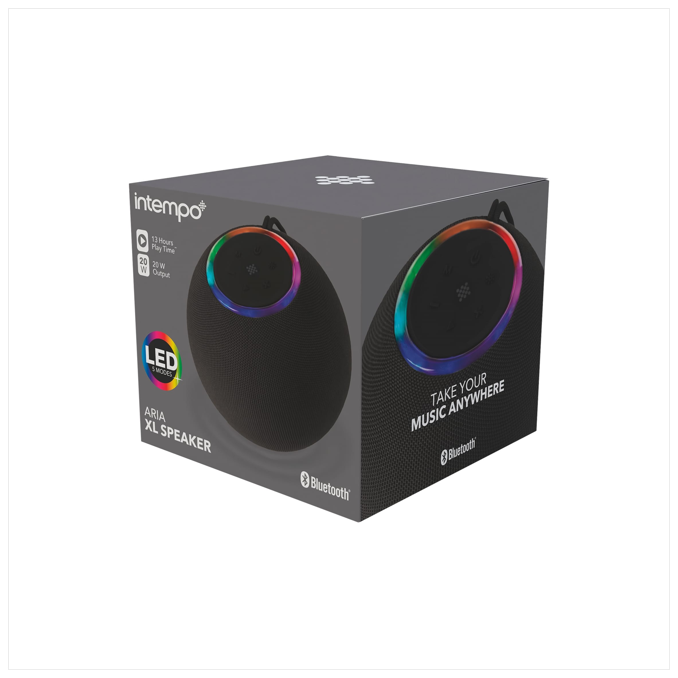 Intempo Black Aria Casa Xl Bluetooth Speaker