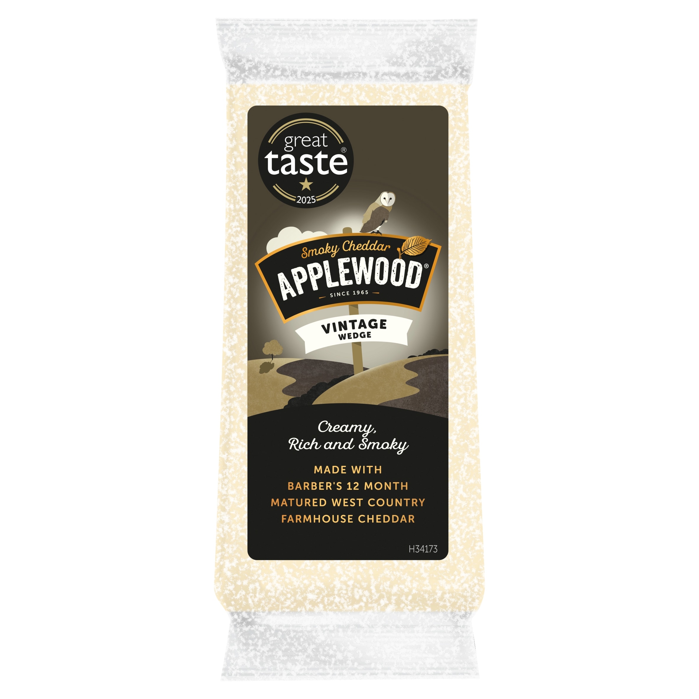 Applewood Vintage Smoky Cheddar Cheese Wedge 150g
