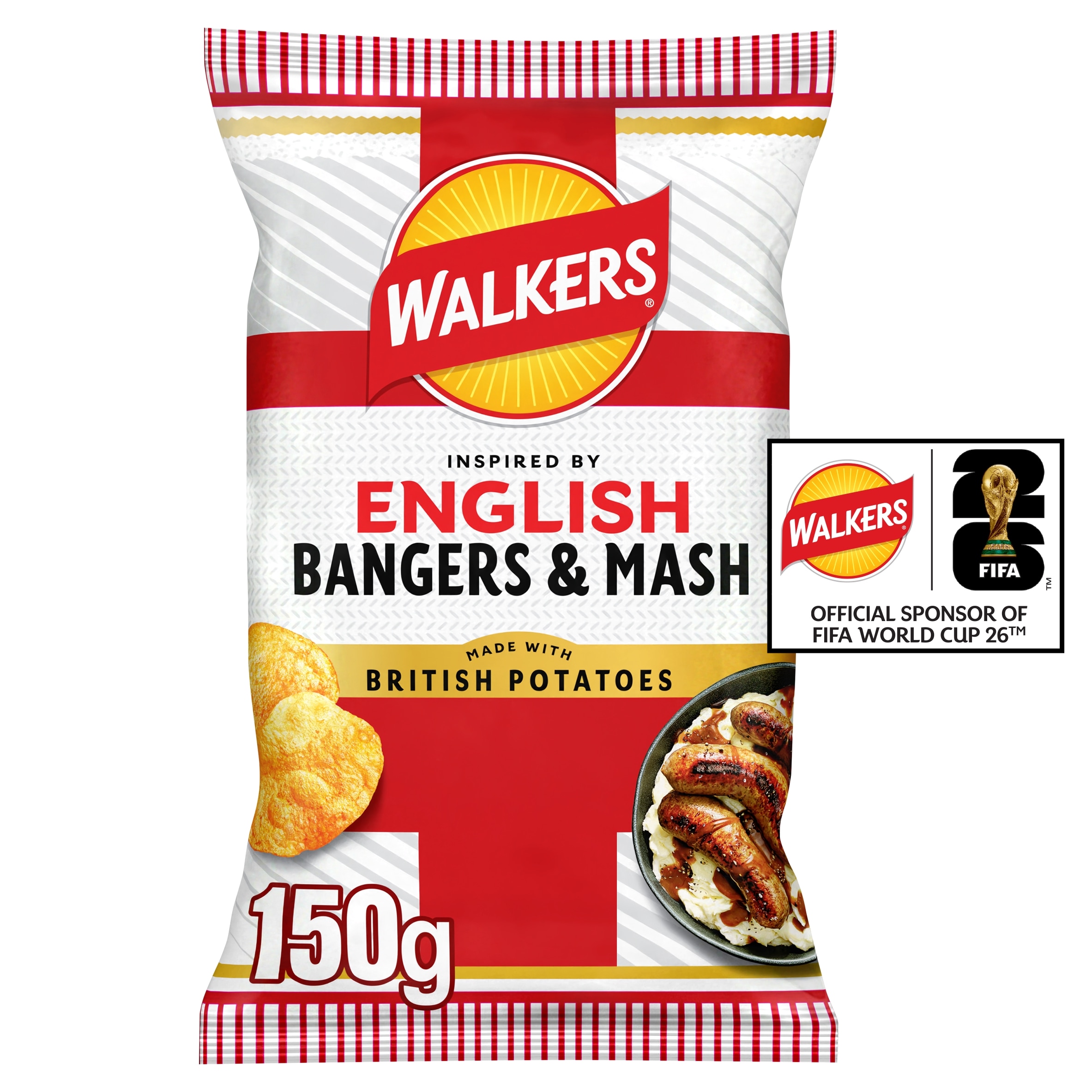 Walkers English Bangers & Mash Crisps 150g