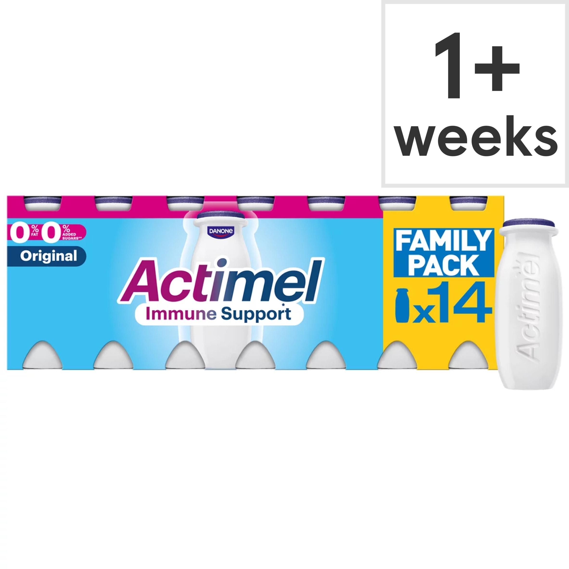 Actimel Original Immune Support Yogurt Drink Family Pack 14x100g