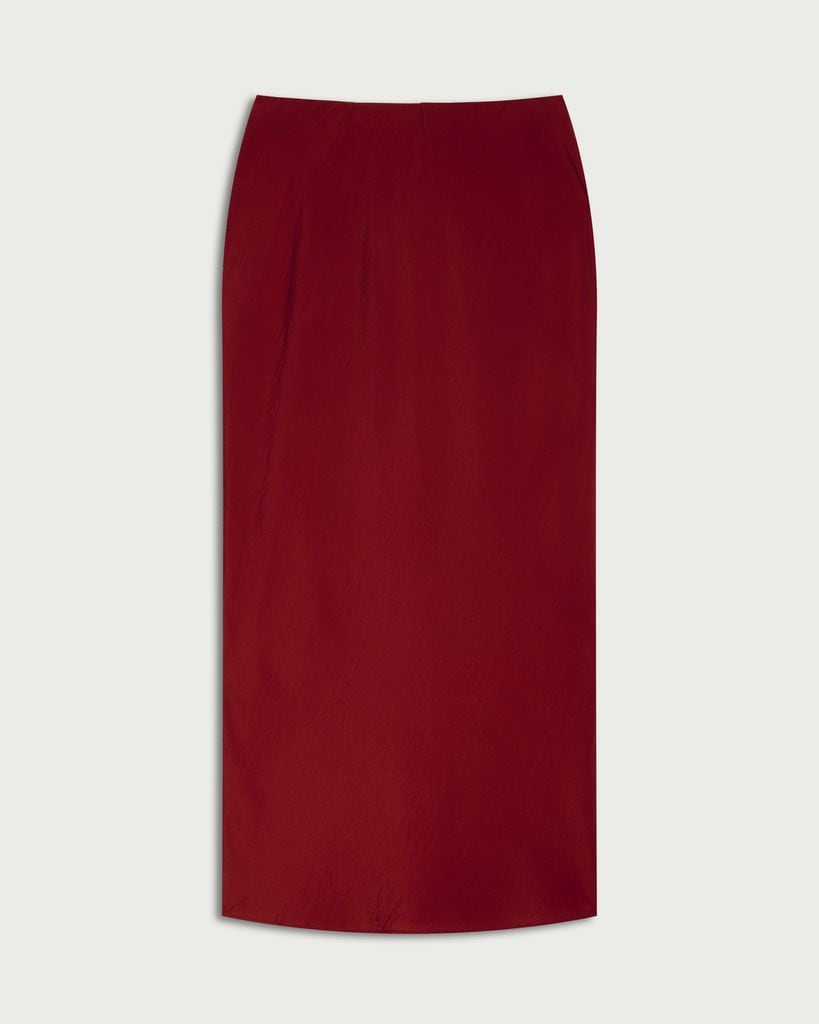 F&F Woven Midi Skirt in Red thumbnail 4