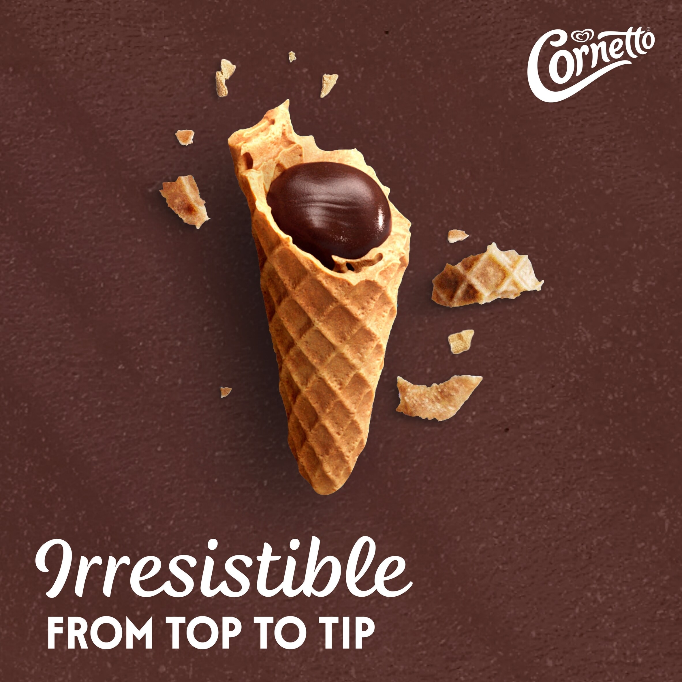 Cornetto MAX Hazelnut & Chocolate Ice Cream Cones 4 x 90ml thumbnail 4