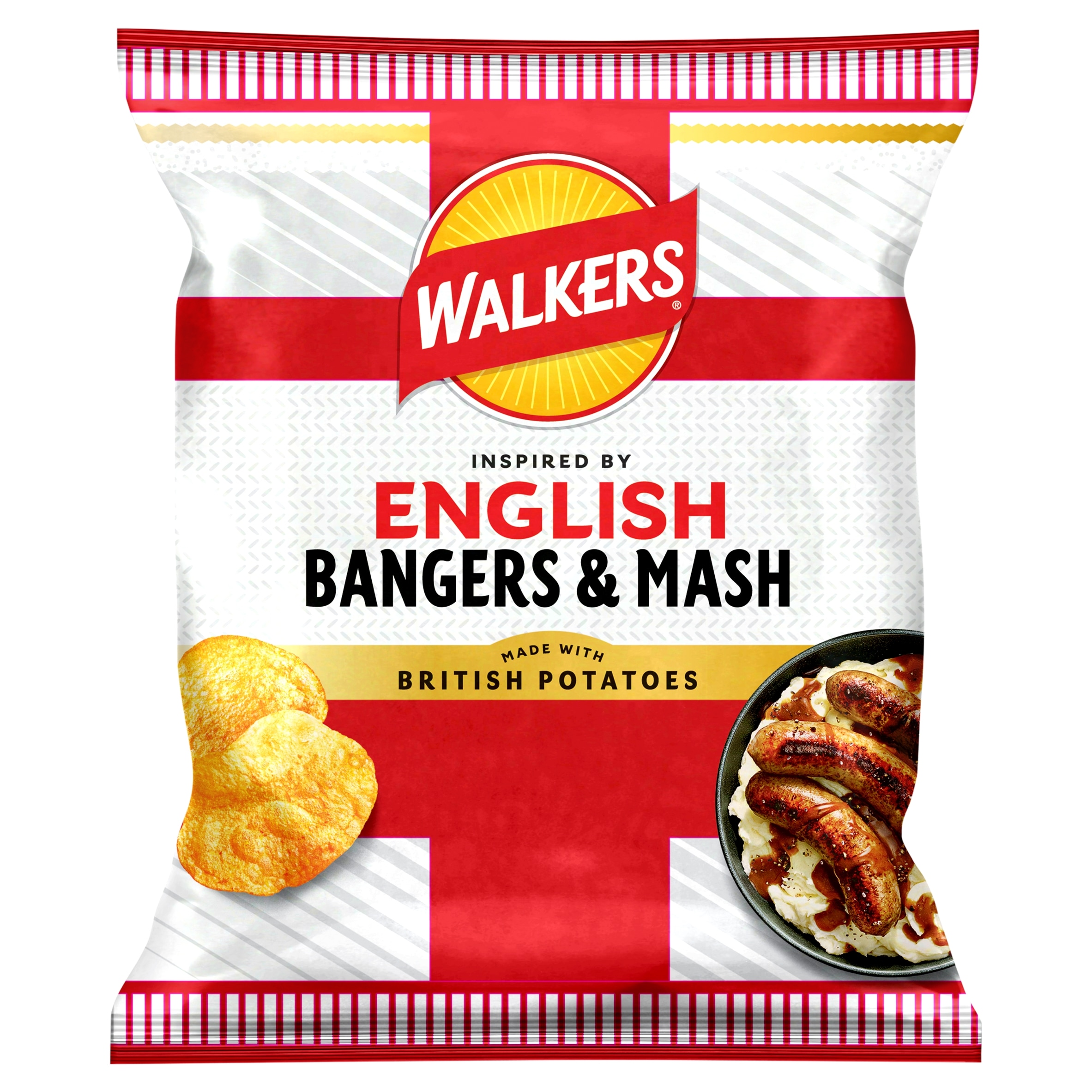 Walkers English Bangers & Mash Crisps 5x25g thumbnail 2
