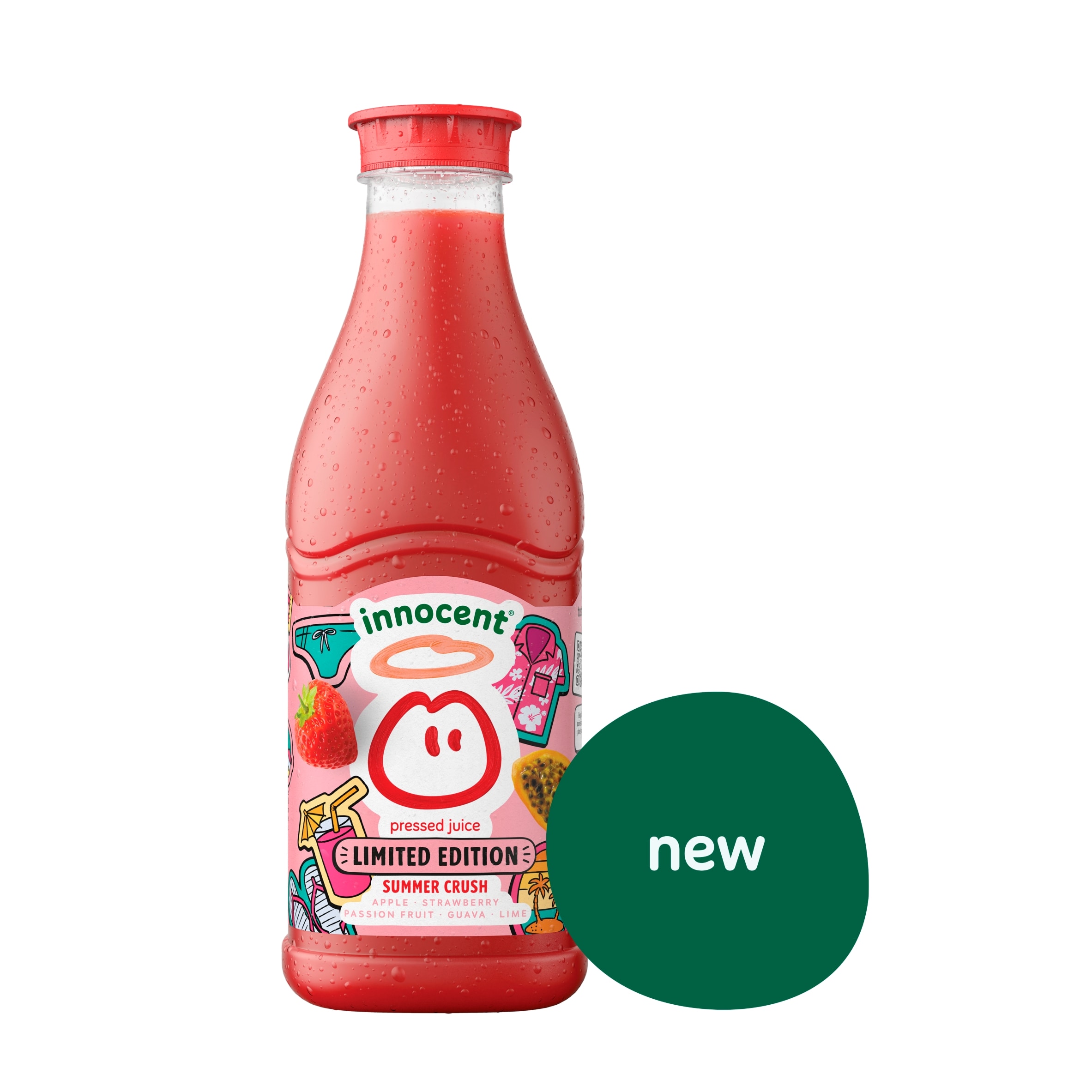 innocent Summer Crush Apple, Strawberry, Passion Fruit, Guava and Lime 900ml thumbnail 2