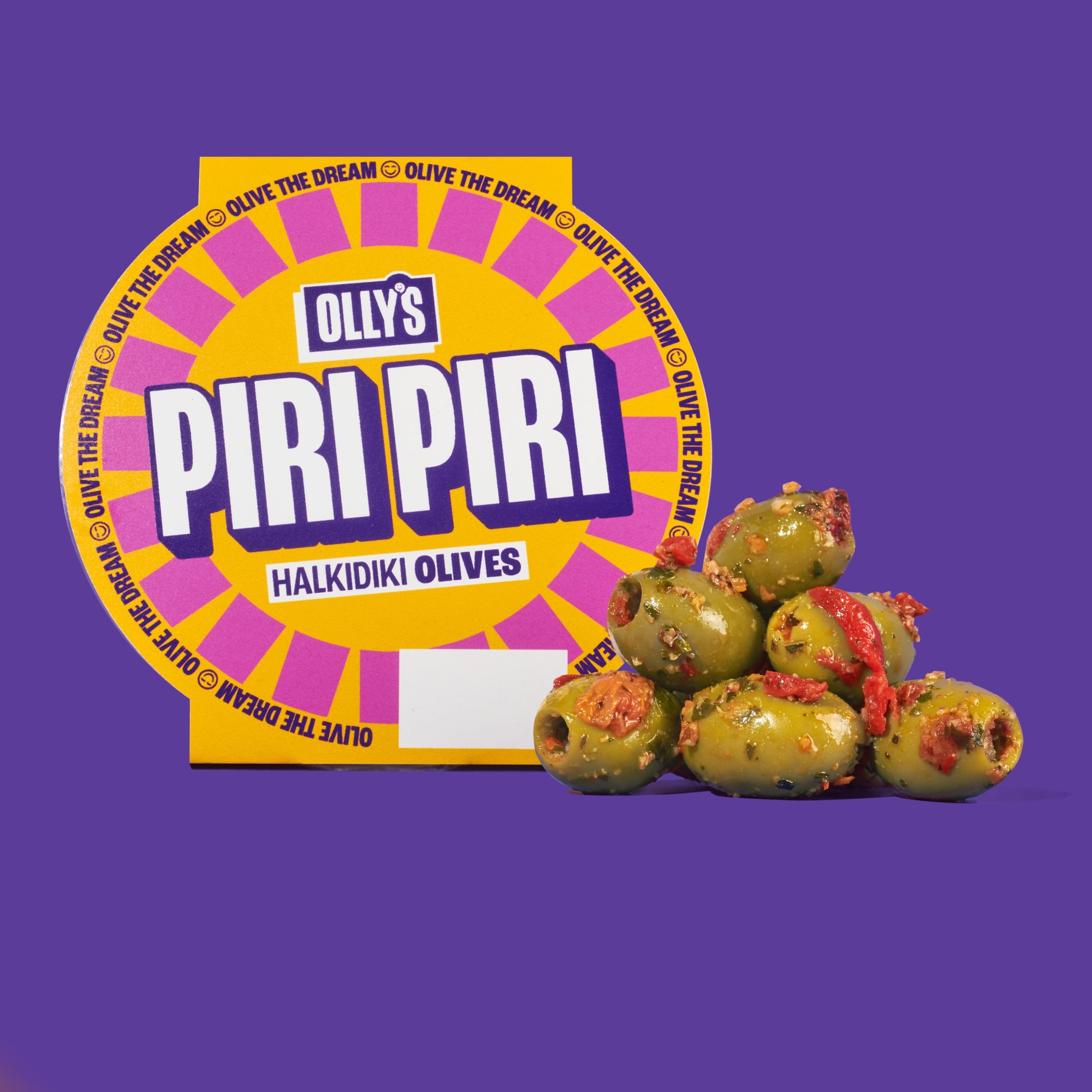 Olly's Piri Piri Halkidiki Olives 200g thumbnail 2