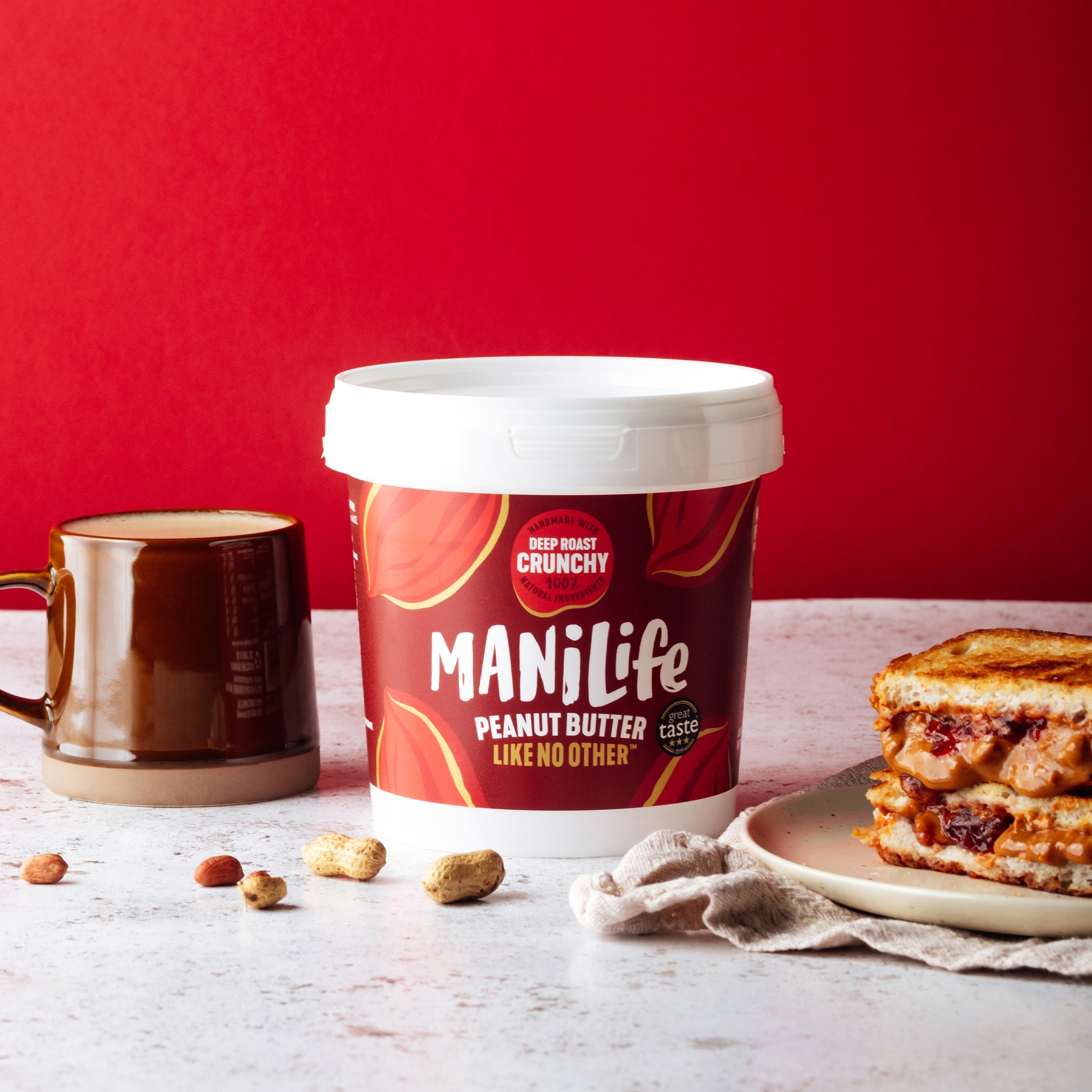 ManiLife Deep Roast Crunchy Peanut Butter 900g thumbnail 2