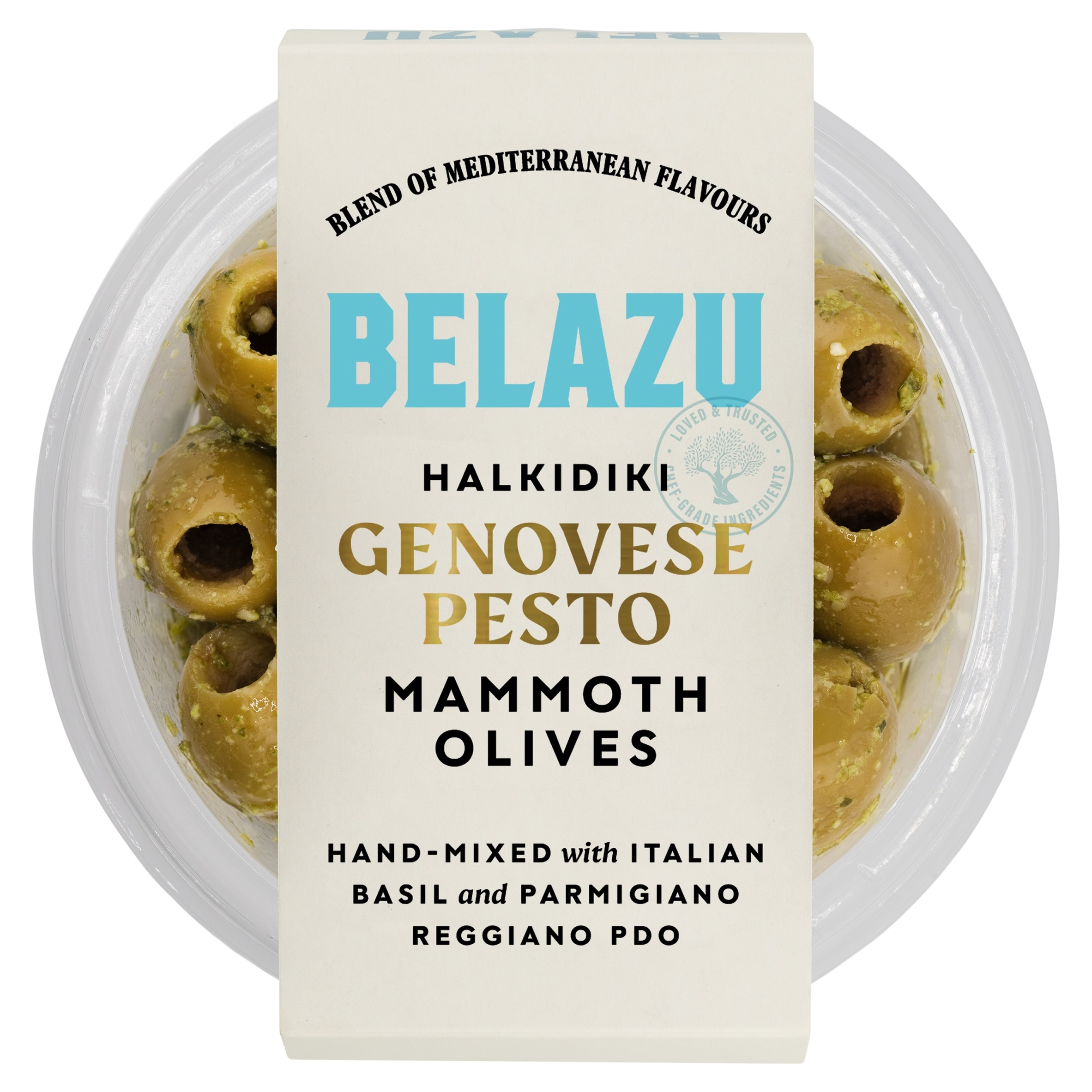 Belazu Halkidiki Genovese Pesto Mammoth Olives 140g