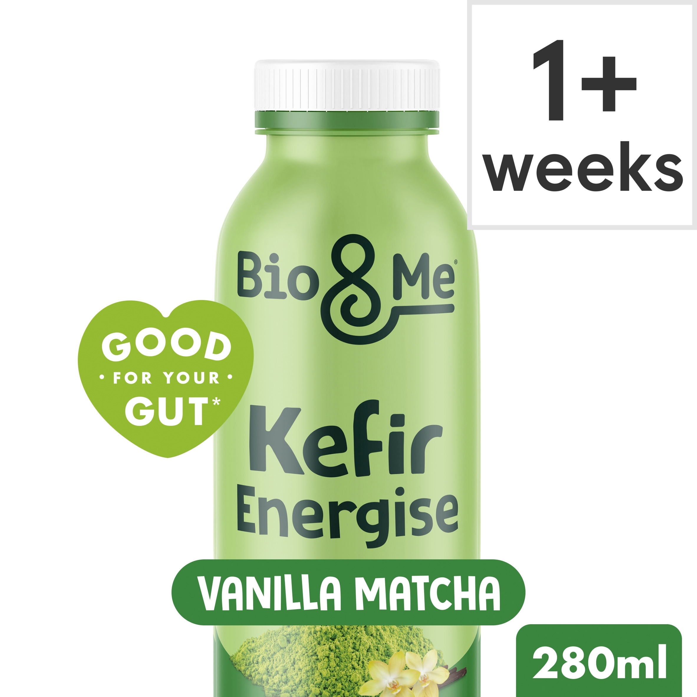 Bio&Me Natural Energy Matcha Vanilla Kefir Drink 280ml