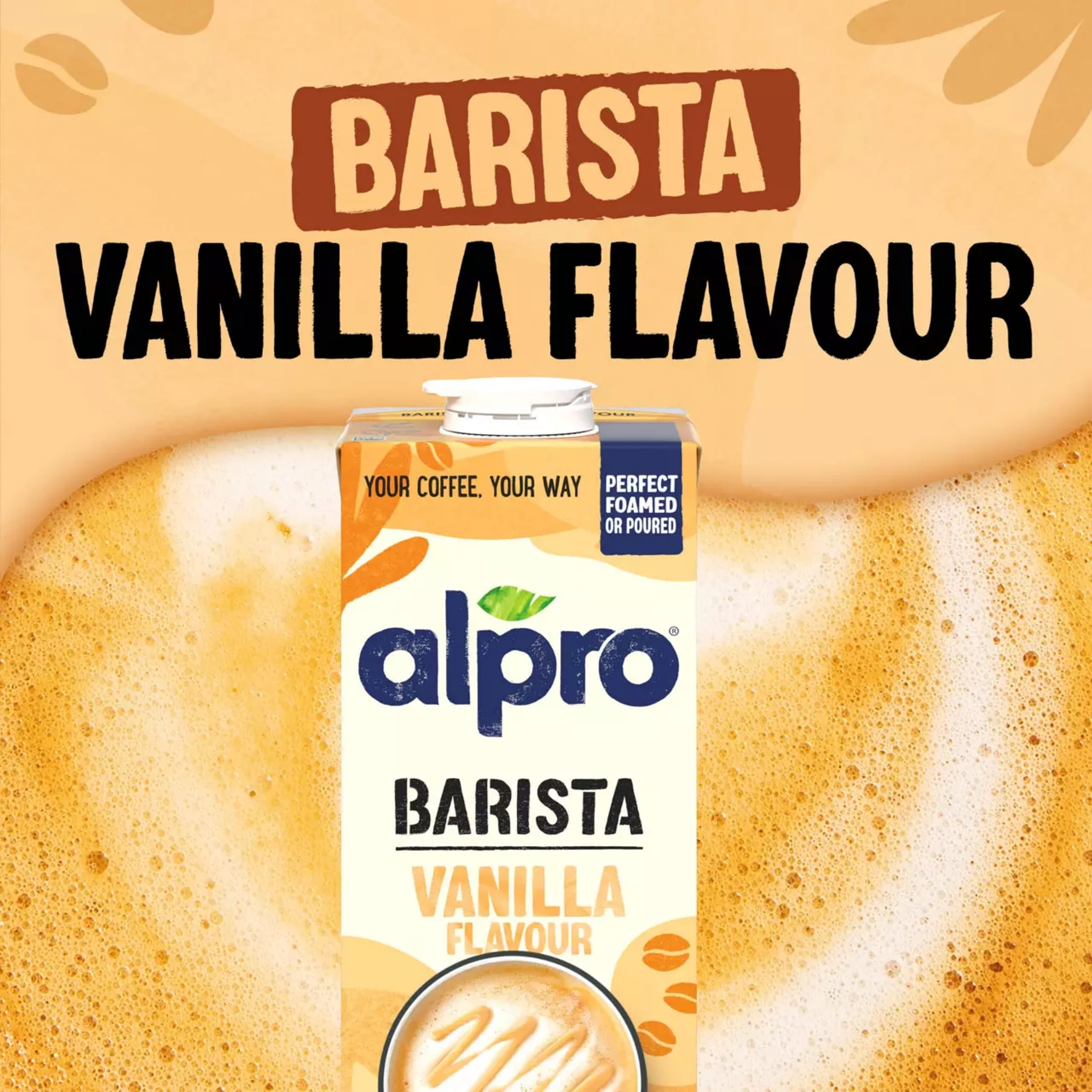 Alpro Barista Vanilla Flavour Oat Soya Drink 1L thumbnail 3