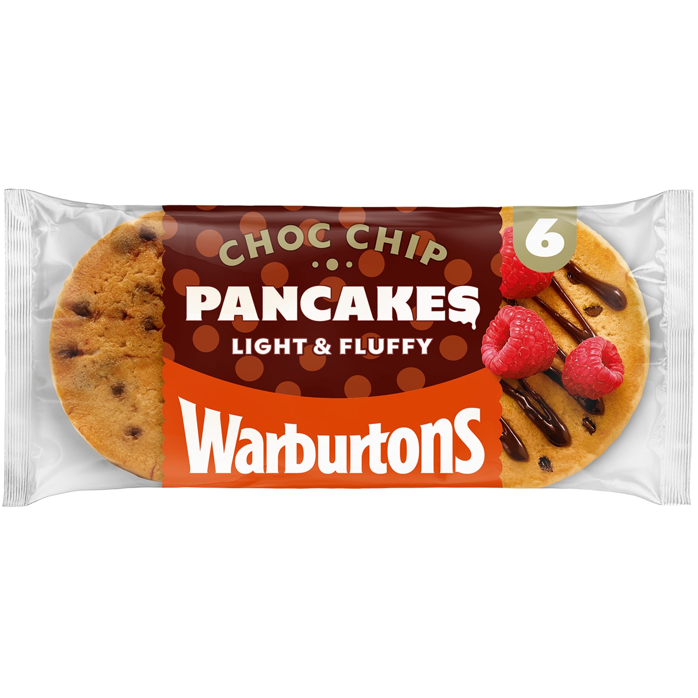Warburtons 6 Choc Chip Pancakes