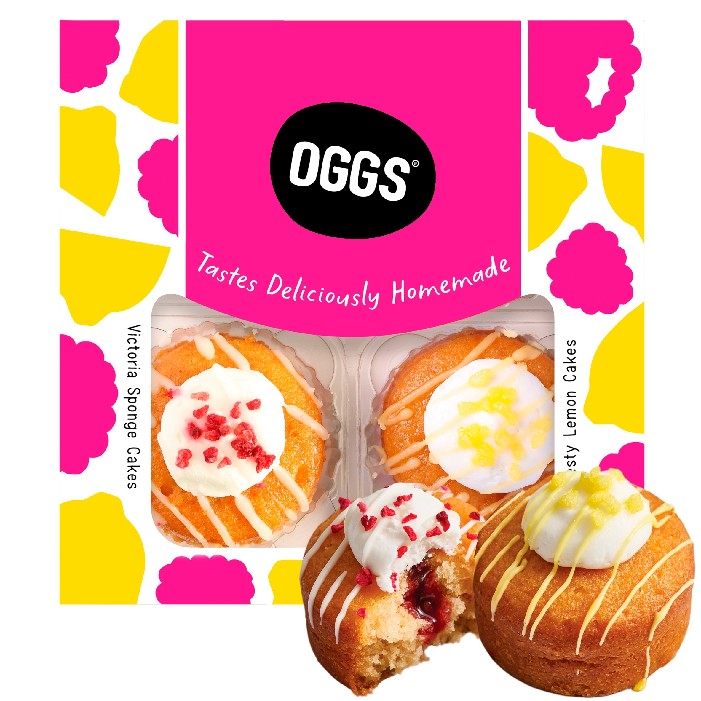OGGS 4 Victoria Sponge & Zesty Lemon Cakes Box