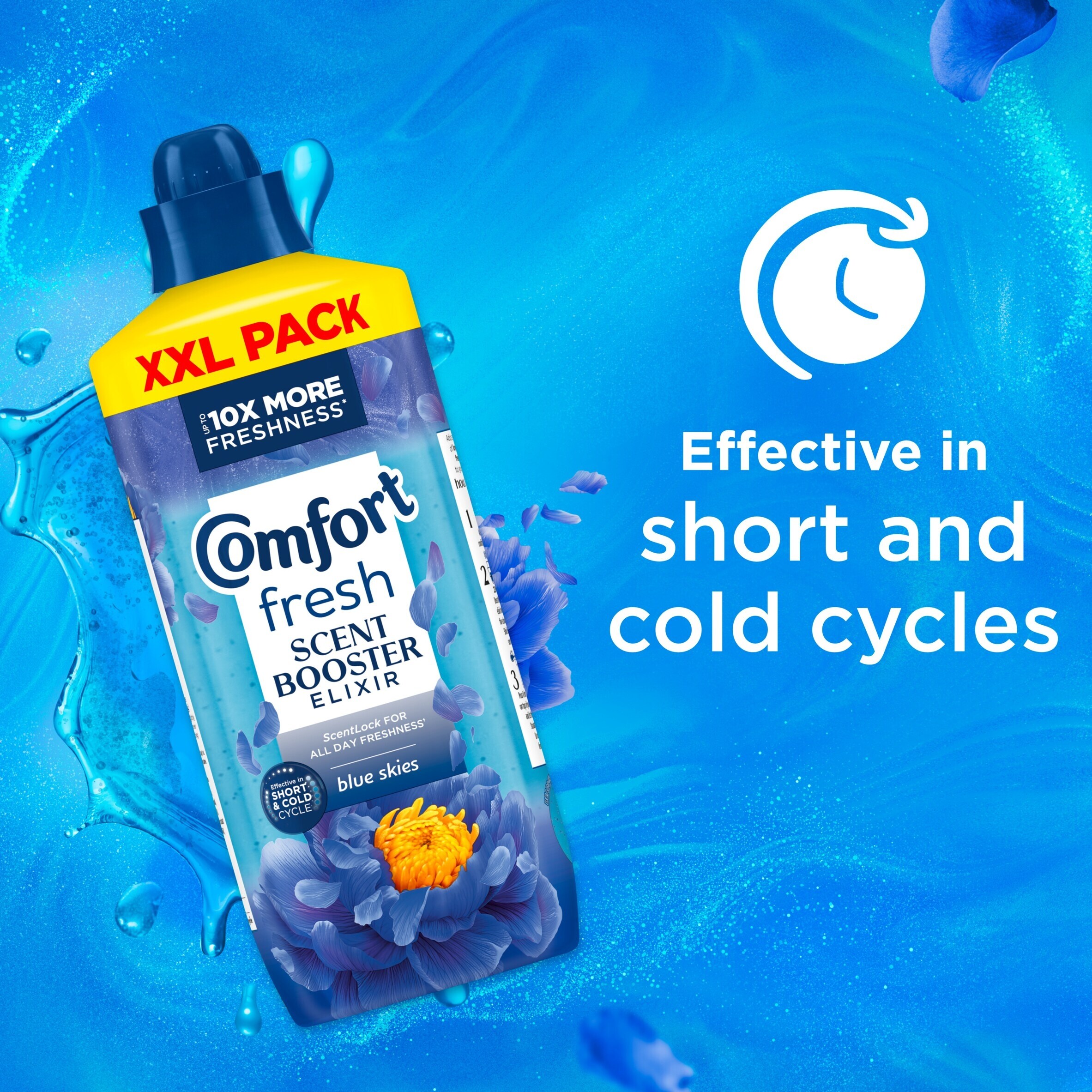 Comfort Fresh Scent Booster Elixir Blue Skies XXL Pack 1265ml thumbnail 2