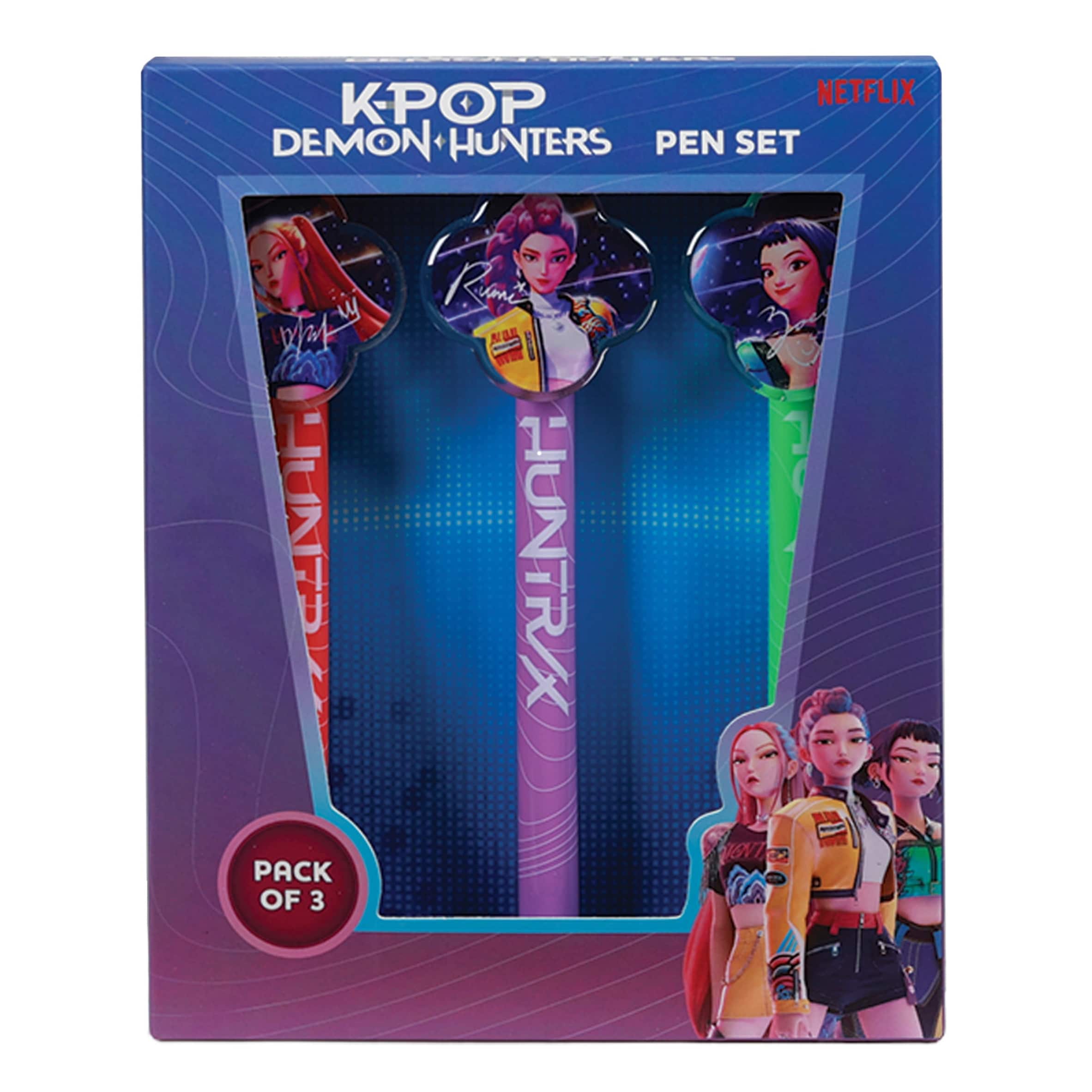 K-Pop Demon Hunters 3 Pen Set