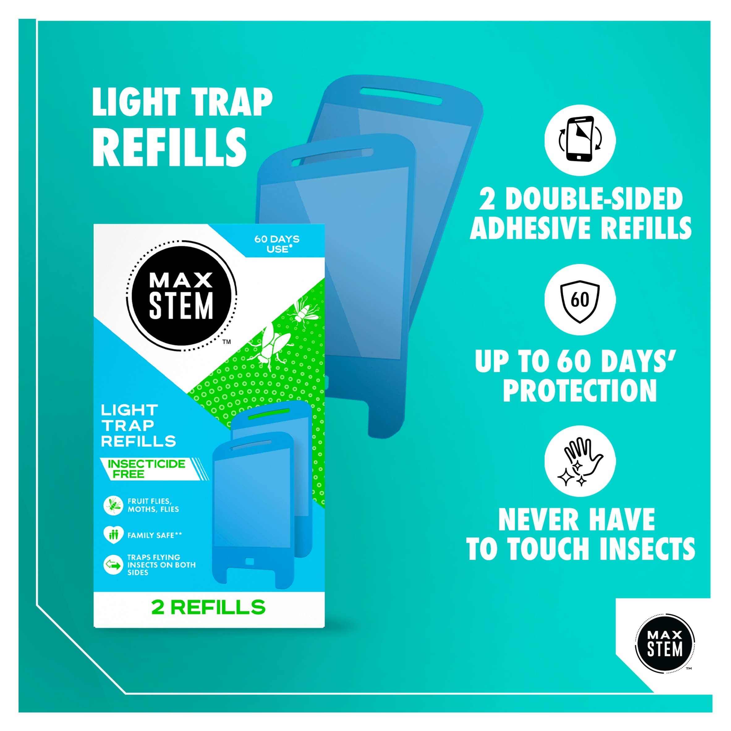 MAX STEM Flying Insect Light Trap 2 Refills thumbnail 2