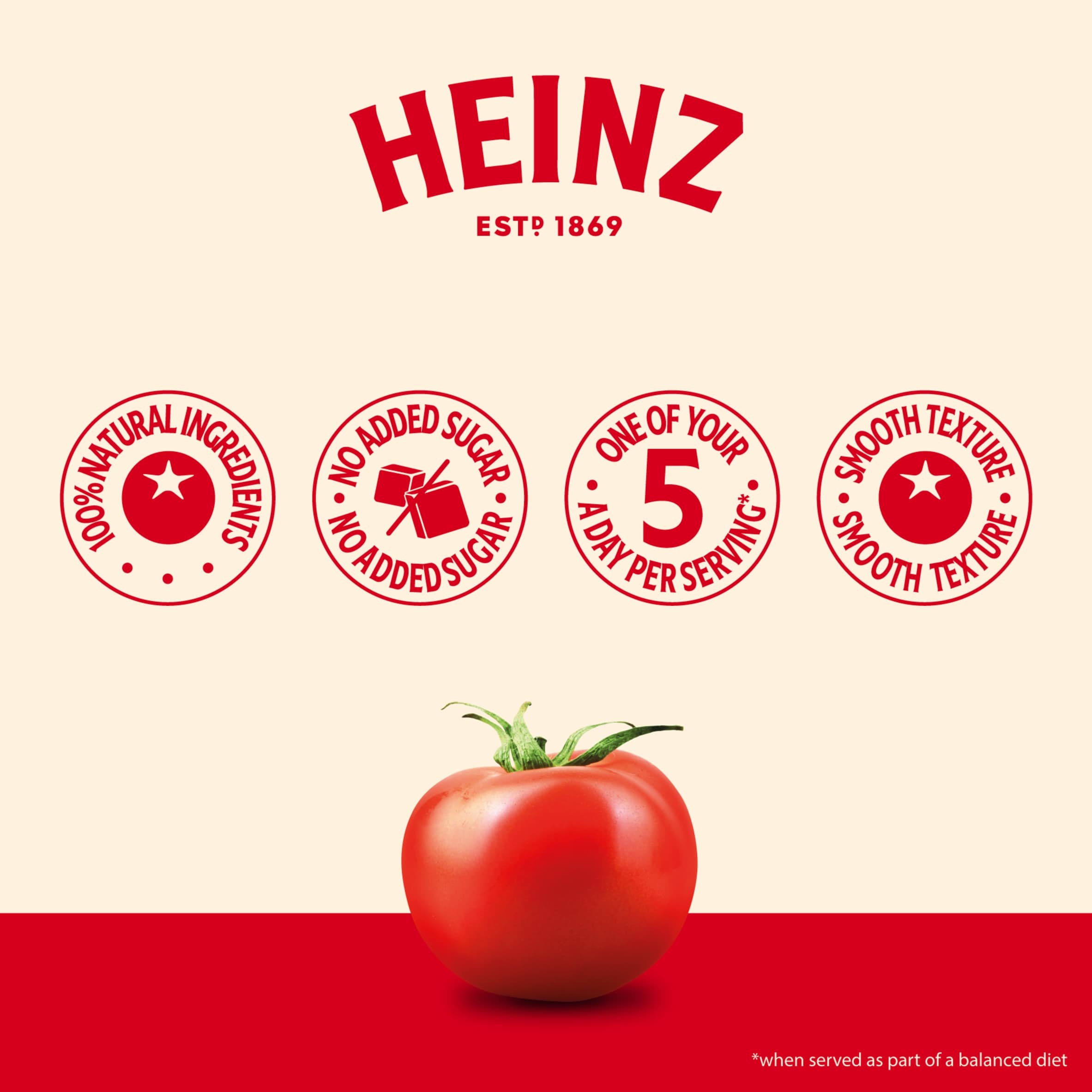 Heinz Tomato & Basil Margherita Sauce 490g thumbnail 4