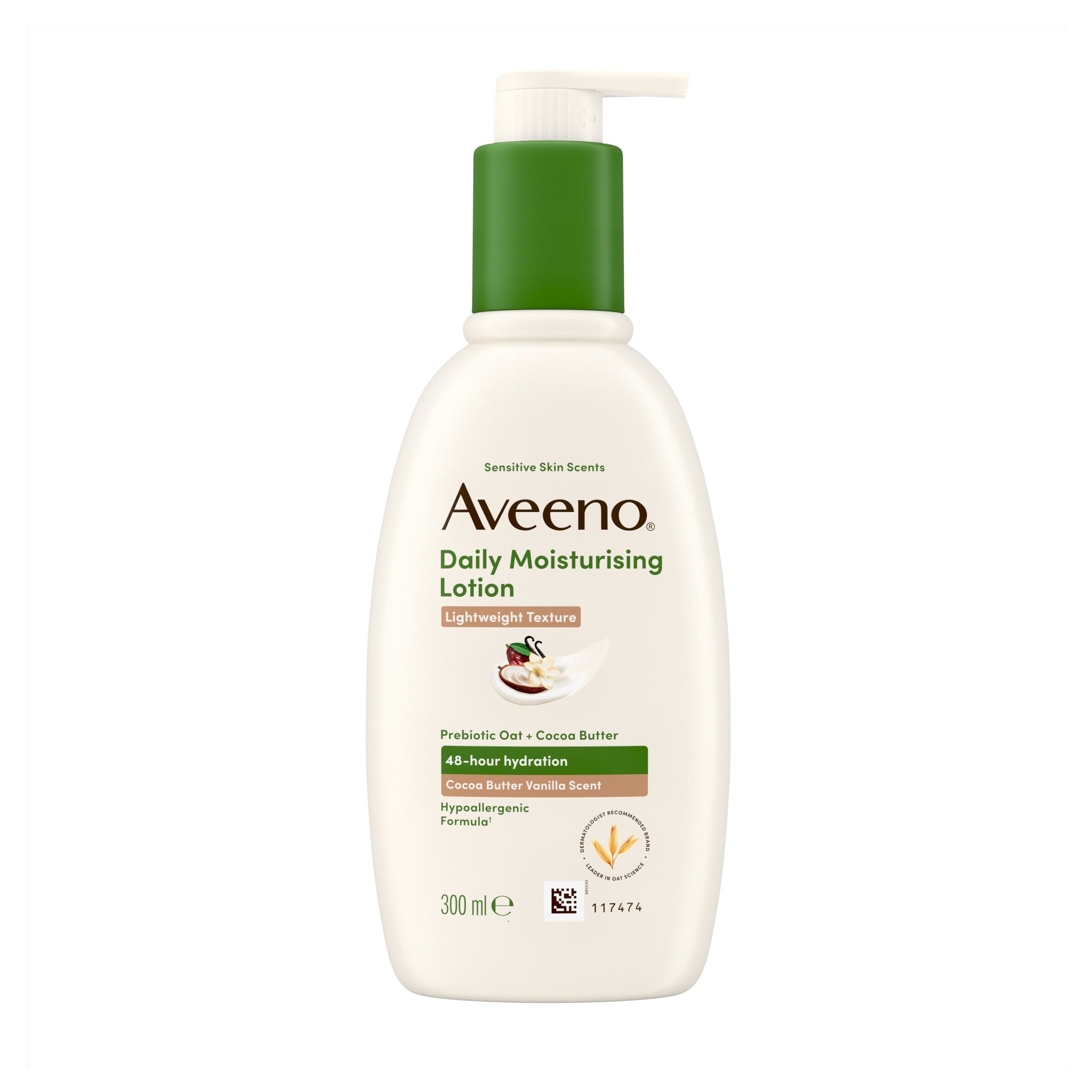 Aveeno 300ml Prebiotic Oat + Cocco Butter Daily Moisturising Lotion thumbnail 2