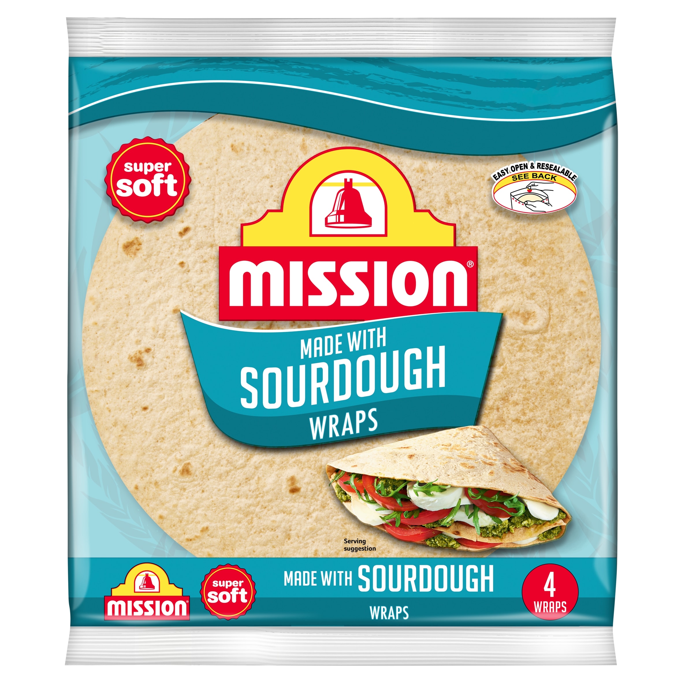 Mission 4 Sourdough Wraps 245g