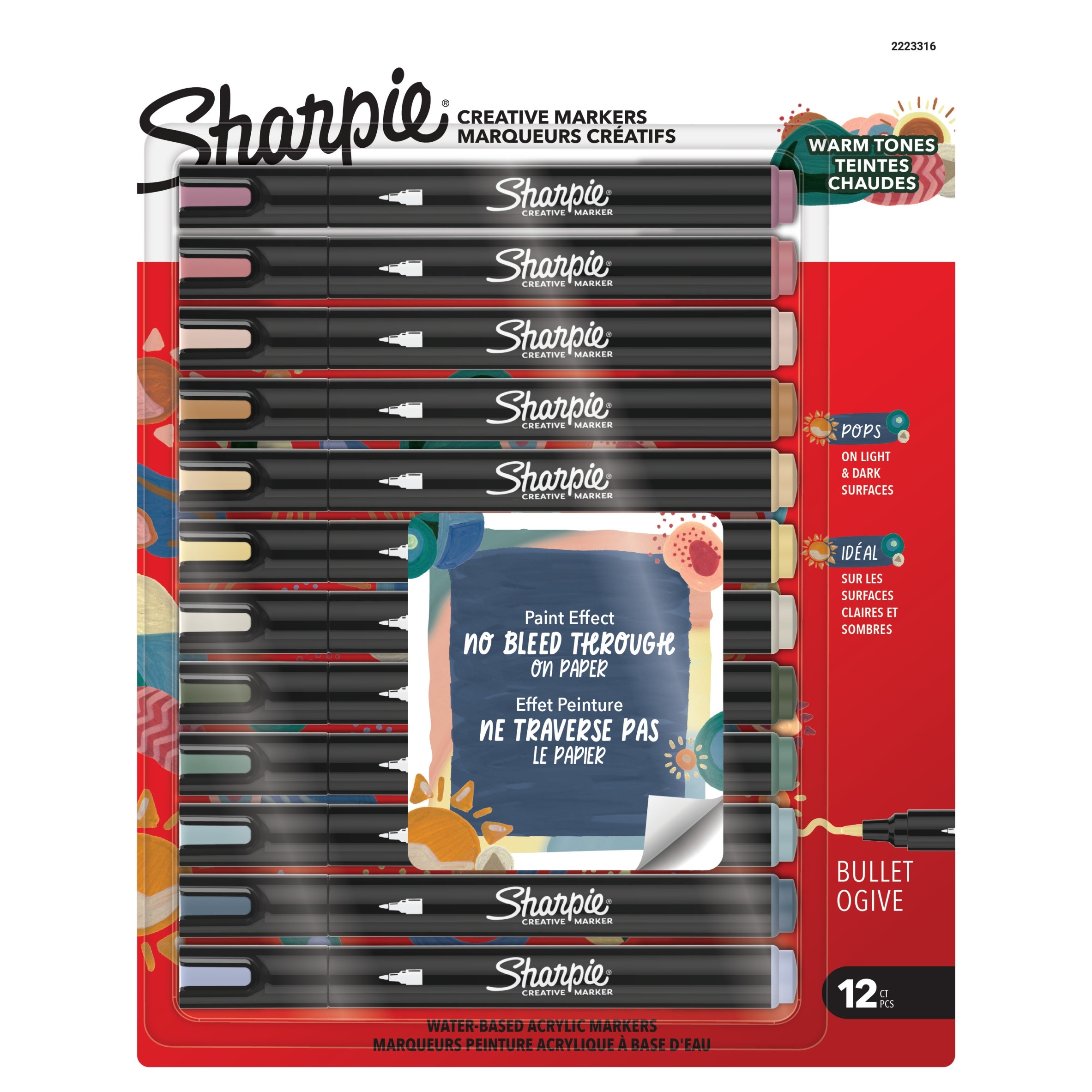 Sharpie Creative 12 Markers Warm tones