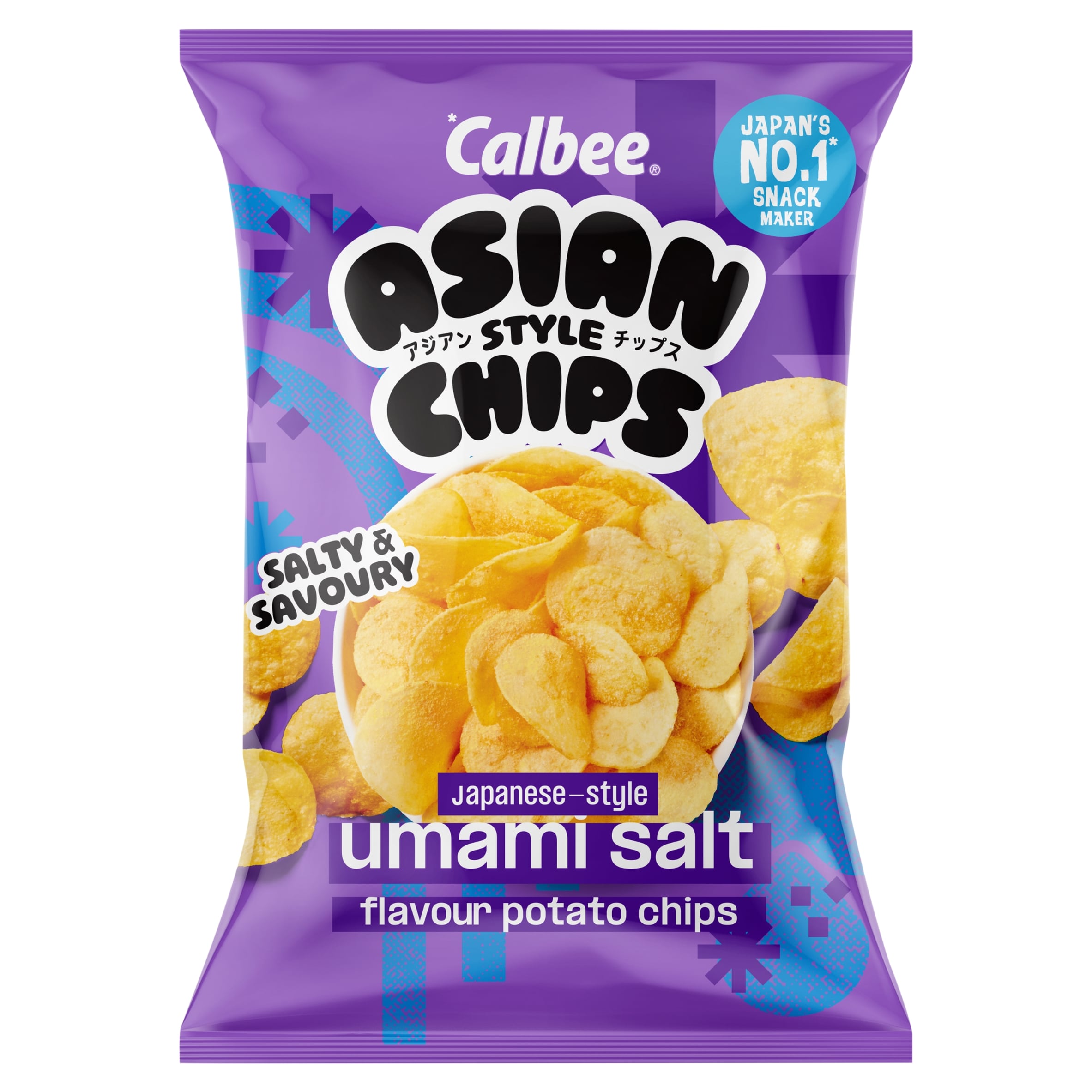 Calbee Asian Style Chips Umami Salt Flavour Potato Chips 130g