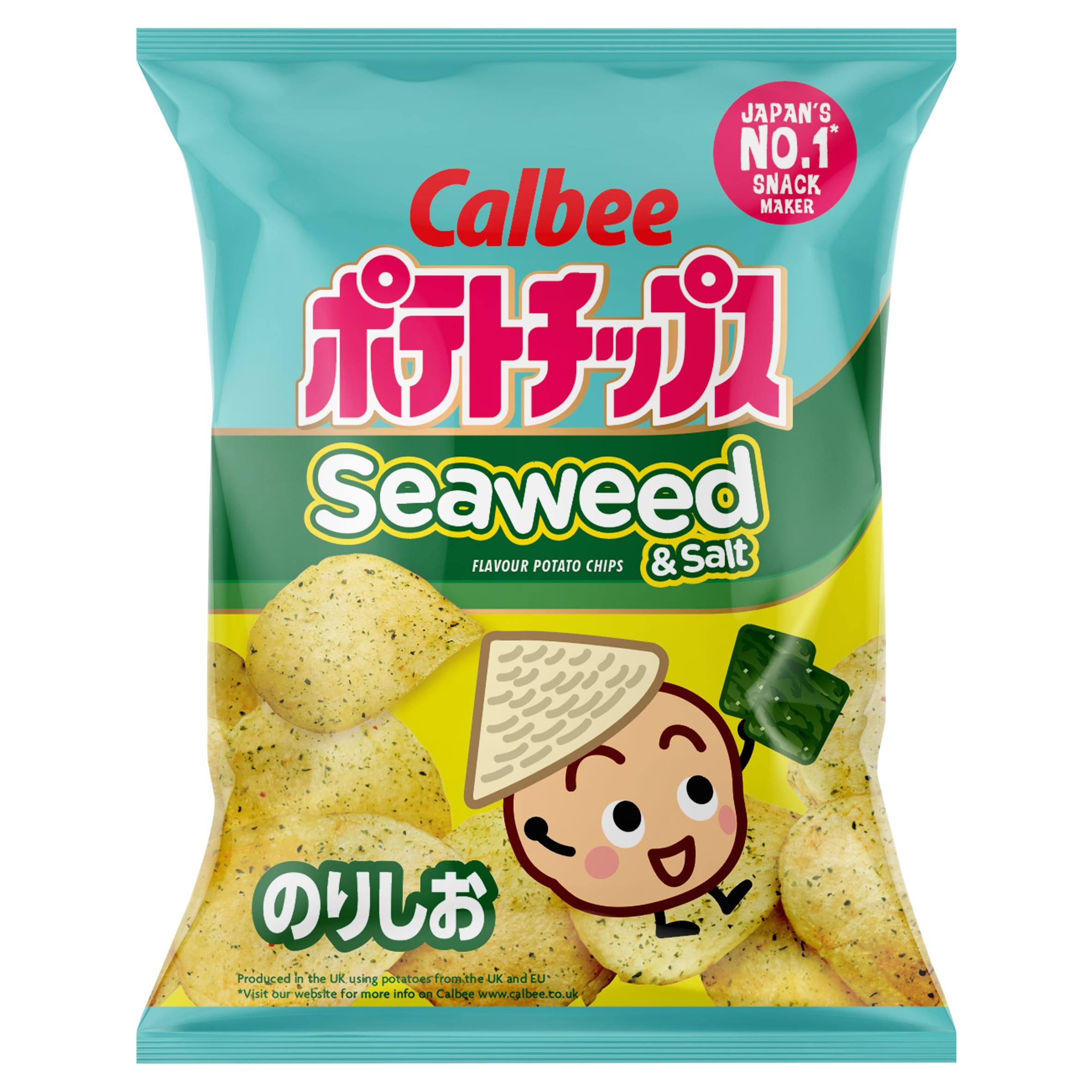 Calbee Seaweed & Salt Flavour Potato Chips 130g