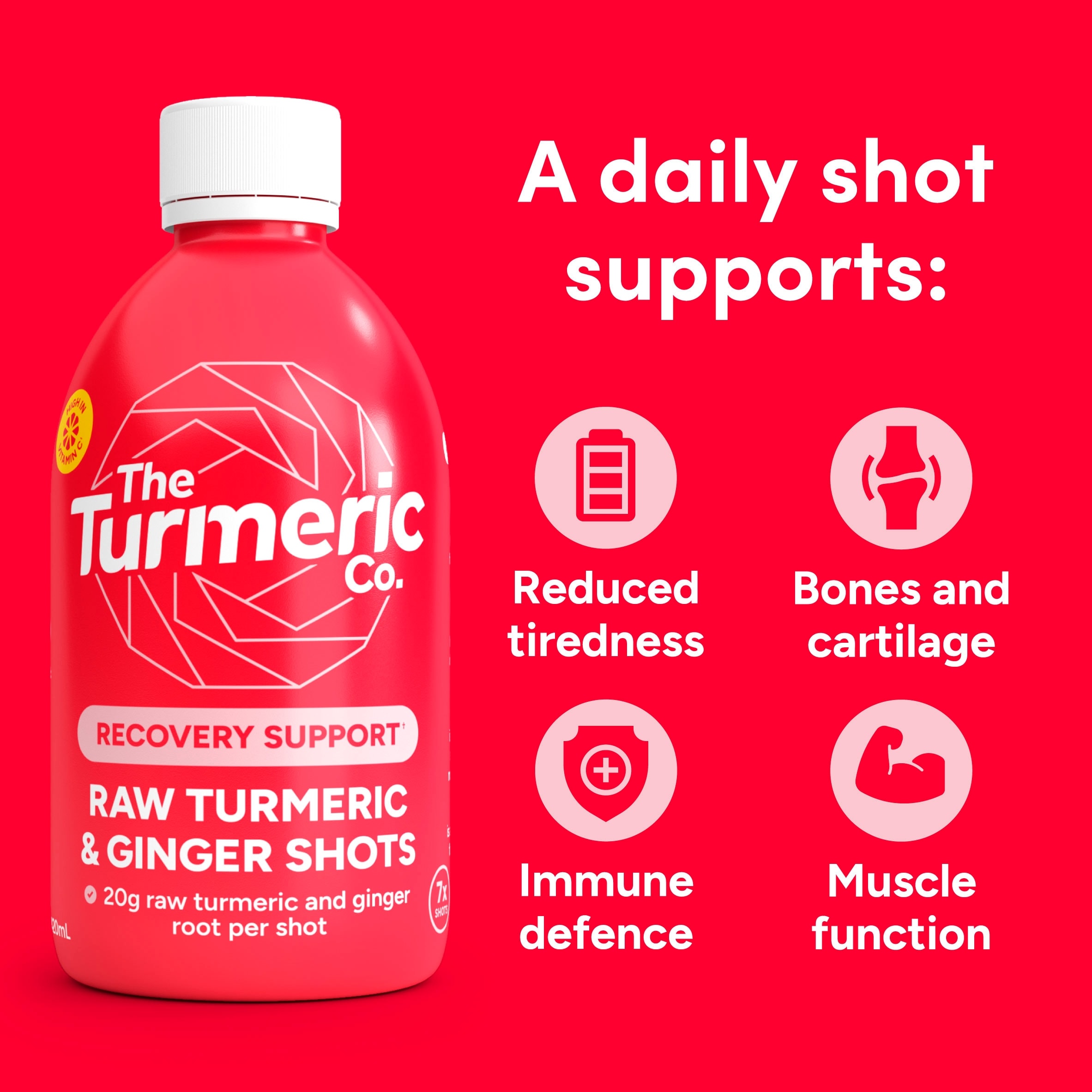 The Turmeric Co. Raw Turmeric & Ginger Shots (420 mL) thumbnail 2