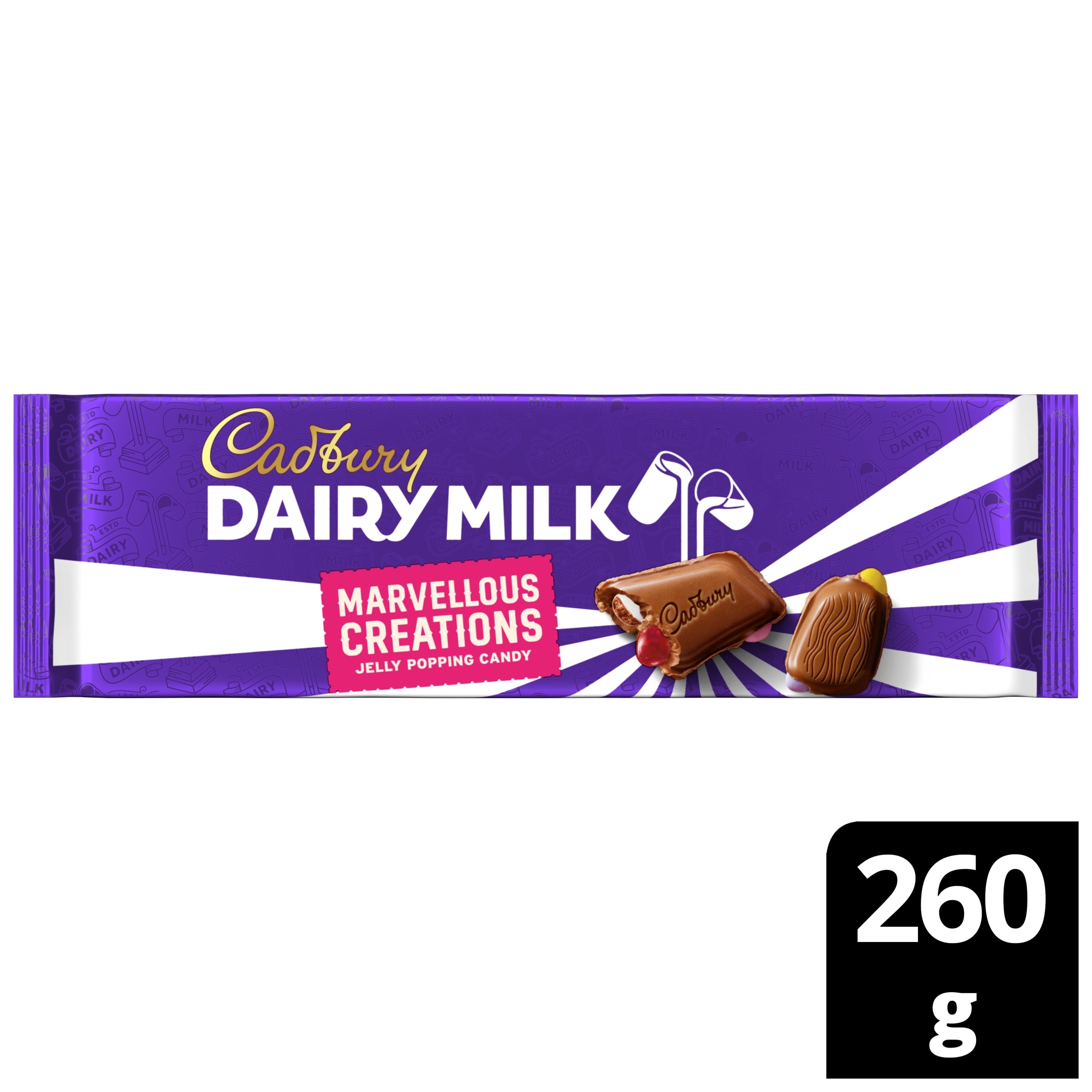 Cadbury Dairy Milk Marvellous Creations Jelly Popping Candy 260g