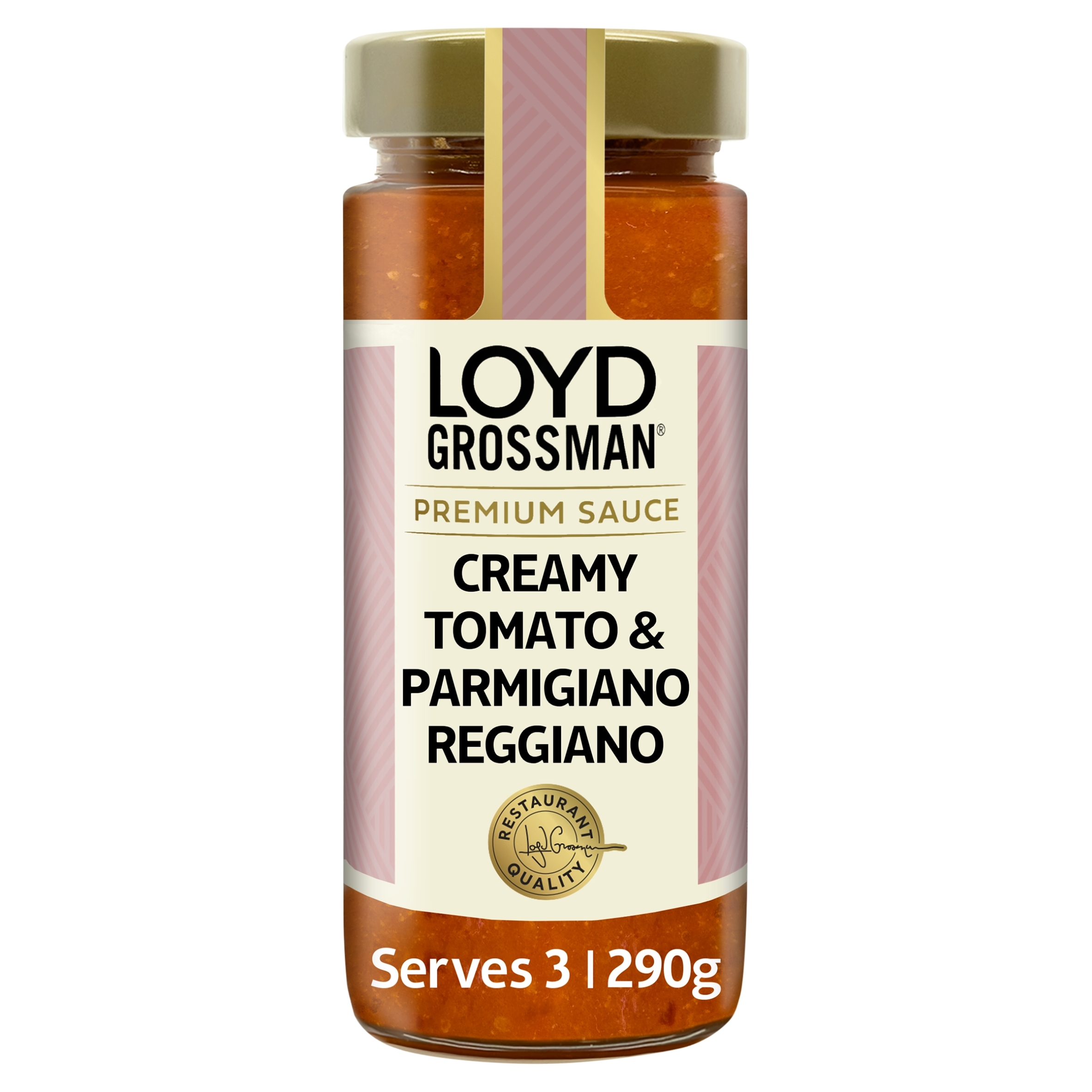 Loyd Grossman Creamy Tomato & Parmigiano Reggiano Pasta Sauce 290g