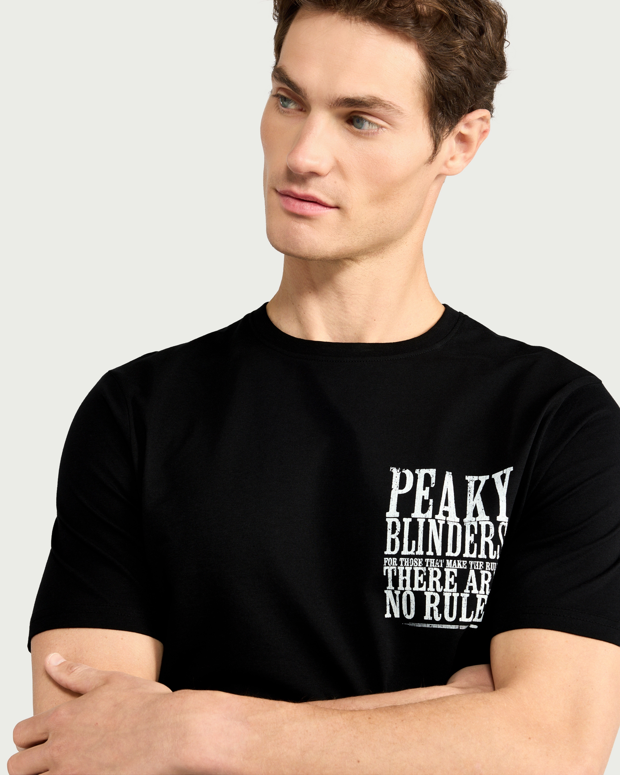 Peaky Blinders Pure Cotton T-Shirt in Black thumbnail 2