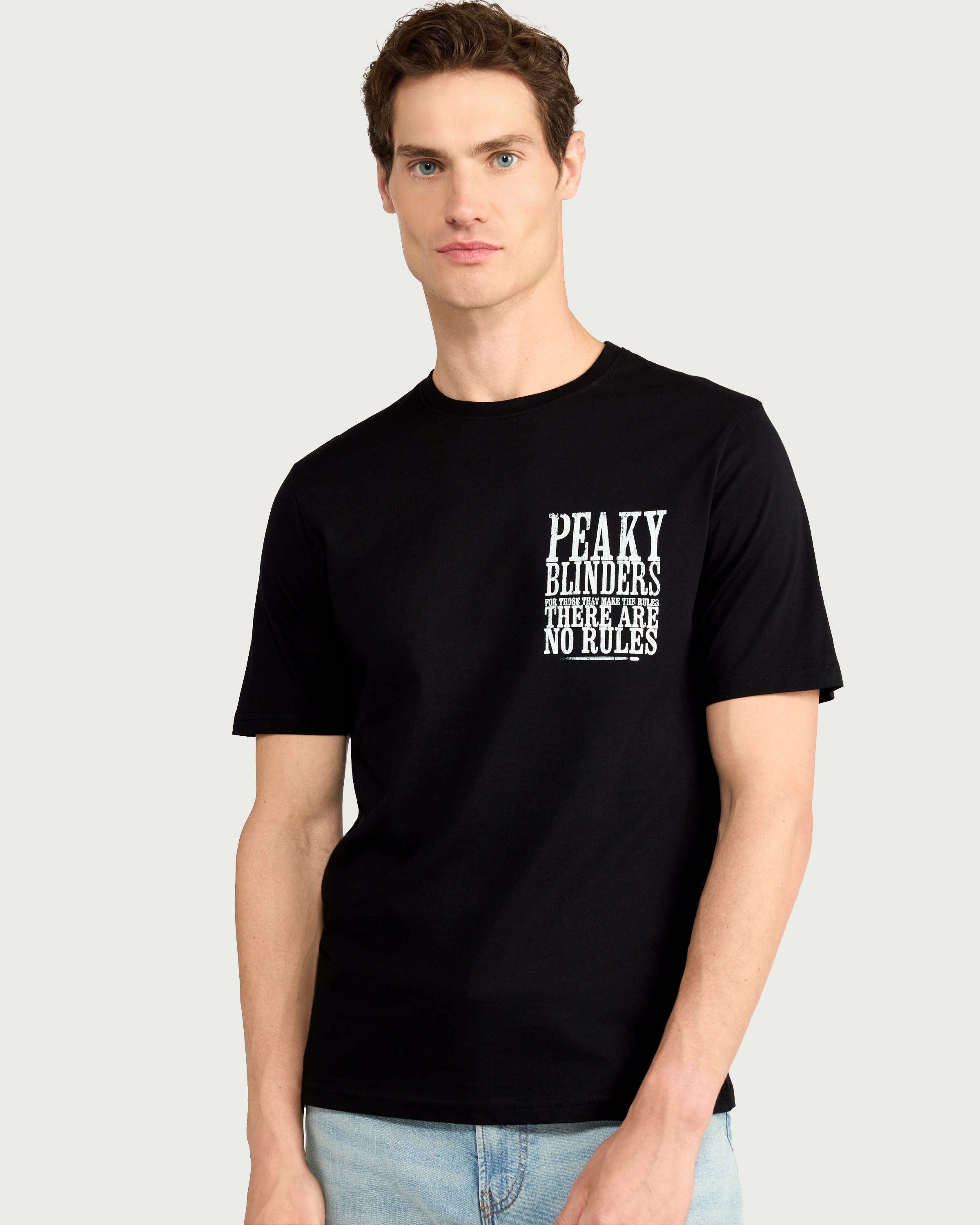 Peaky Blinders Pure Cotton T-Shirt in Black thumbnail 3