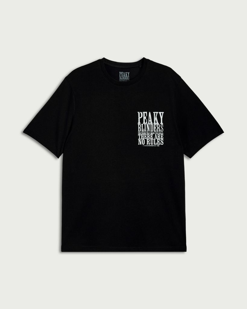 Peaky Blinders Pure Cotton T-Shirt in Black thumbnail 4