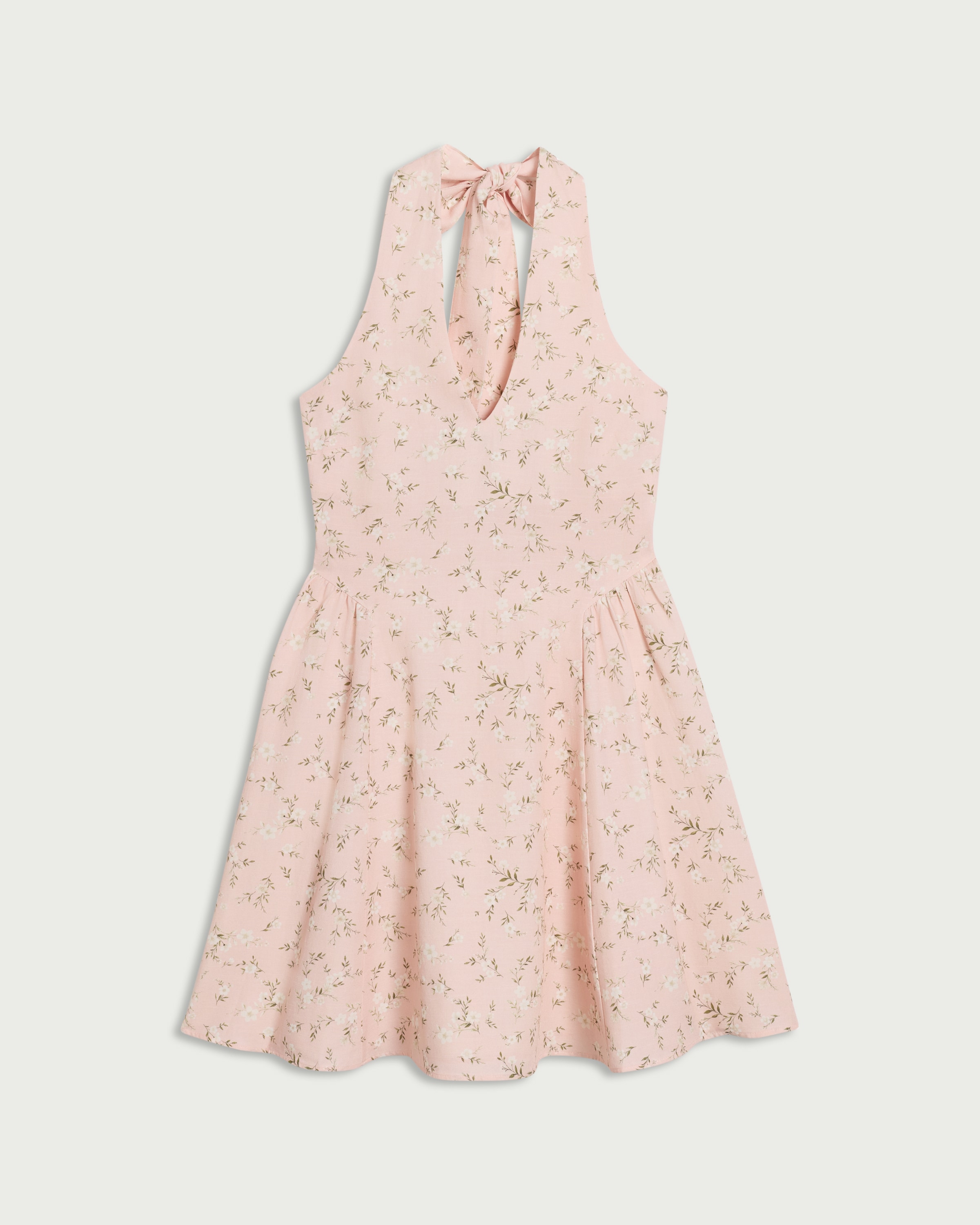 F&F Halterneck Mini Dress in Multi Pink thumbnail 4